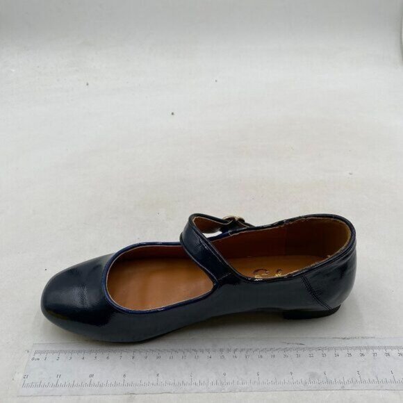 FYS Women Round Toe Mary Janes Cute Slim Strap Ballet Flats Comfy Black Shoes - Picture 2 of 8